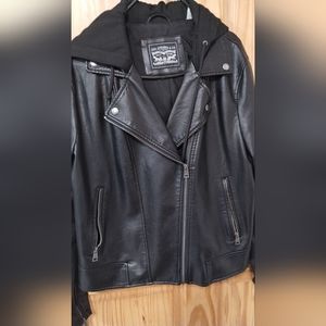 Levi faux moto jacket (has a few little white marks on the right side) see pics